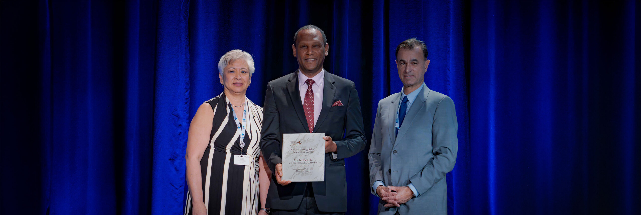 Dean Abebe Bekele Receives CUGH’s Distinguished Leadership Award