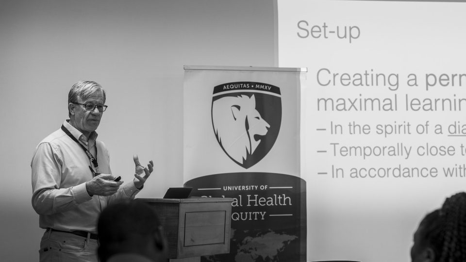 Dr. Lars, here with UGHE - HPE learners, believes that to truly understand medicine, one must first understand people.